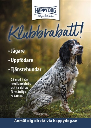 HD Klubbrabatt 50x70 uppfödare jägare tjänstehundar
