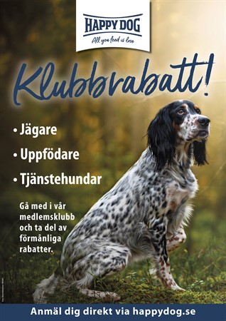HD Klubbrabatt A3 uppfödare jägare tjänstehundar
