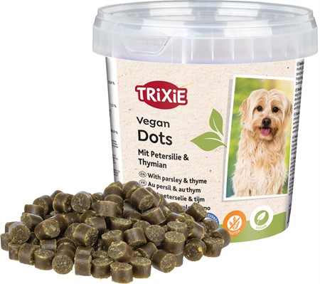 Vegan Soft Snack Dots med persilja & timjan, 200 g plasthink