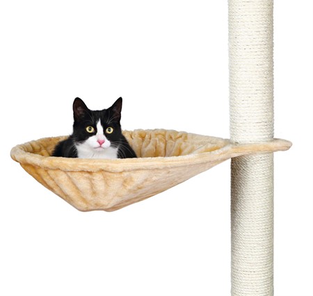 Hammock t klös, metallram, ø 45 cm, beige , upp till 5,5 kg