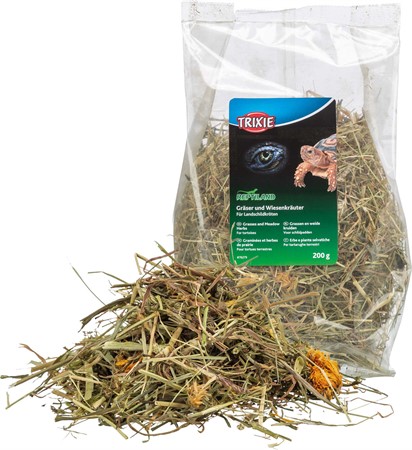 Gräs och ängsörter för sköldpaddor, 200 g
