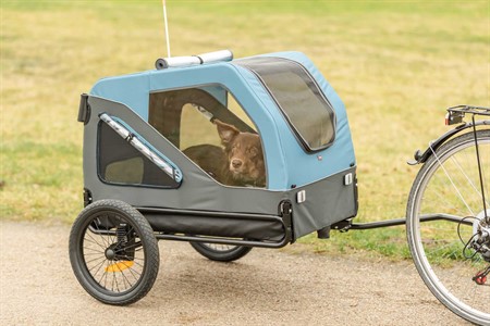 Cykelvagn, S: 70 × 88 × 88/131 cm, blå/grå